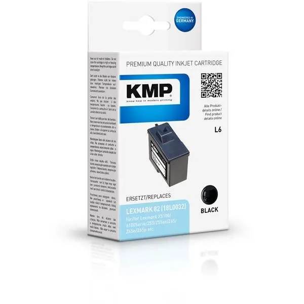 KMP Patrone L6 komp. zu Nr. 82 Lexmark X5100 X6100 schwarz