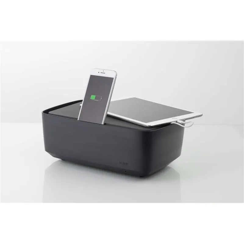 KMP Protective Box Ladestation für iPad, iPhone, schwarz