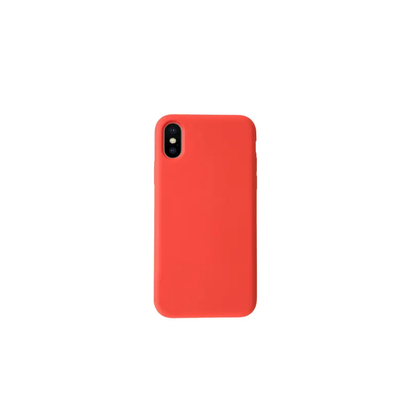 KMP Schutzhülle Silicone Case für iPhone XS Max-red