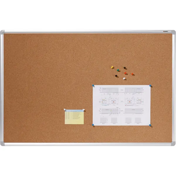 Korktafel Dahle 96170 - 450 x 600 mm natur Alu-Profilrahmen Naturkork