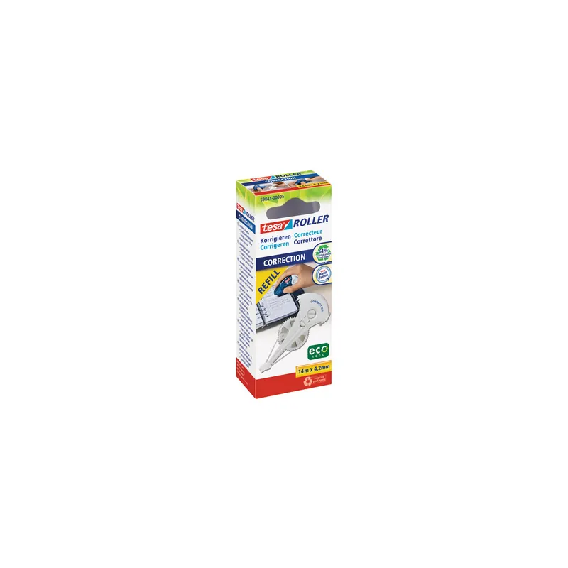 Korrekturroller Nachfüllkassette tesa ecoLogo 59841 - 4,2 mm x 14 m für Mod 59840