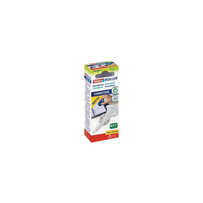 Korrekturroller Nachfüllkassette tesa ecoLogo 59881 - 8,4 mm x 14 m für Mod 59880