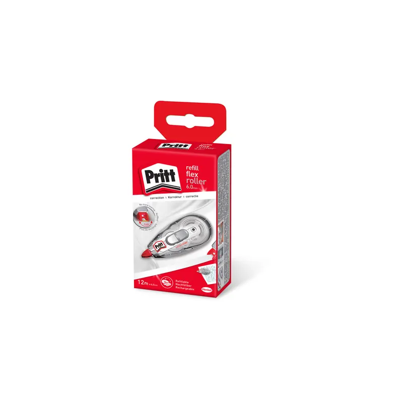 Korrekturroller Pritt Refill Flex 9H PRR6H - 6 mm x 12 m grau/rot nachfüllbar