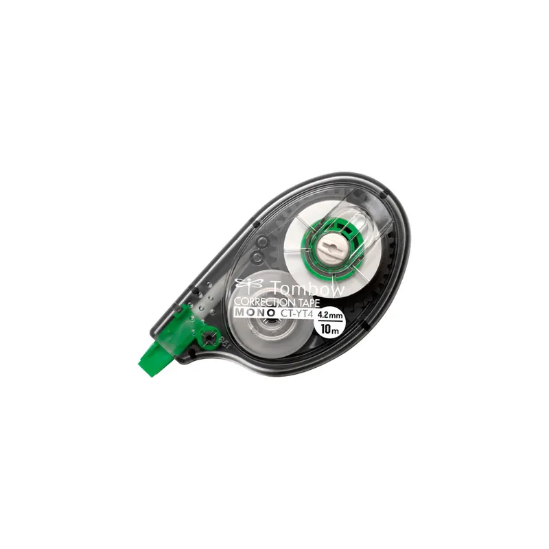 Korrekturroller Tombow 118150 - 4,2 mm x 10 m schwarz/grün Einweg