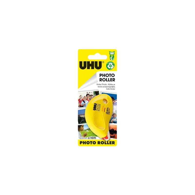 Korrekturroller UHU Photo 46175 - 6,5 mm x 10 m gelb Einweg