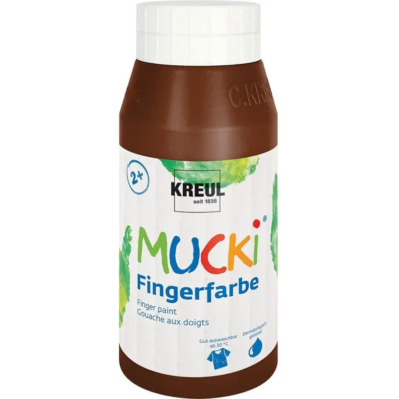 KREUL Fingerfarben MUCKi braun 750ml Flasche