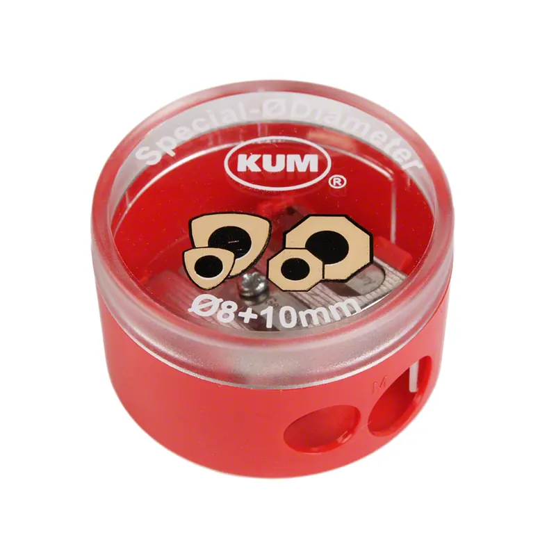 KUM Container-Doppelspitzer, Dm. 8+10 mm, rot