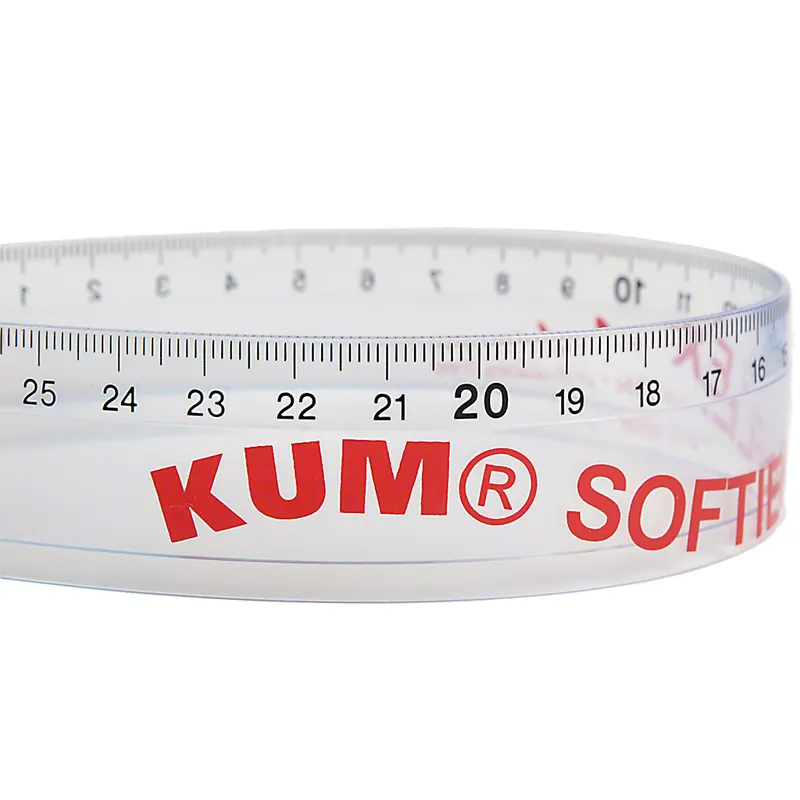 Lineal Softie Flex Lefty, für Linkshänder, 30 cm, klar