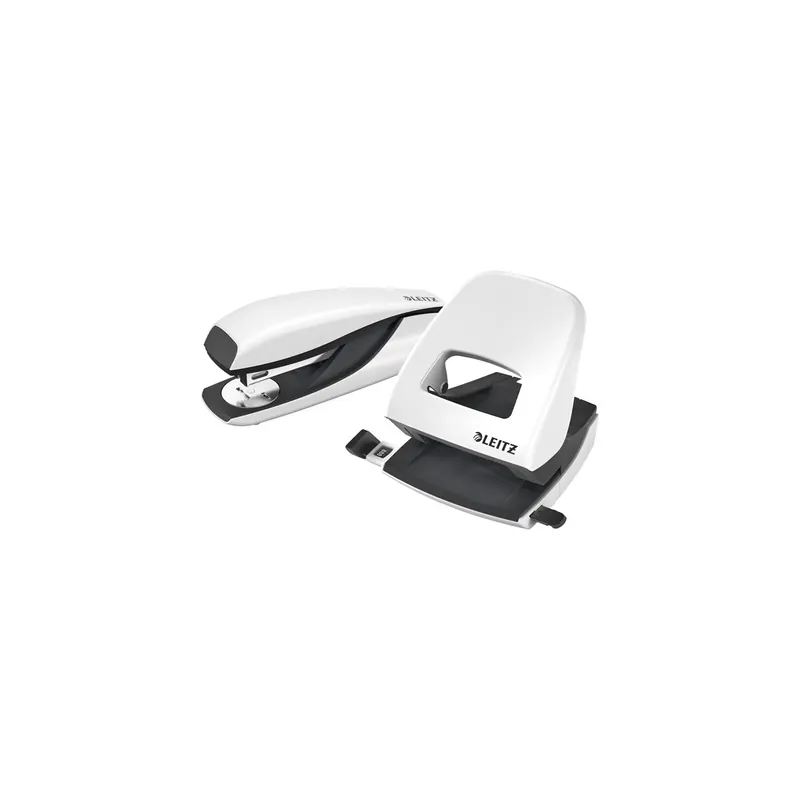 Locher/Heftgeräteset Leitz NeXXt WOW 5095 - perlweiß Art. 5008/5502 Heftklammern No10 Metall/Kunststoff Set