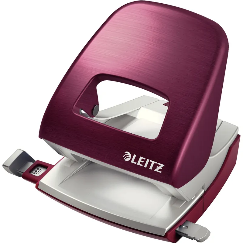 Locher Leitz NeXXt Style 5006 - granat rot 30 Blatt Metall