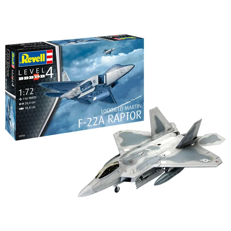 Lockheed Martin F-22A Raptor Revell Modellbausatz