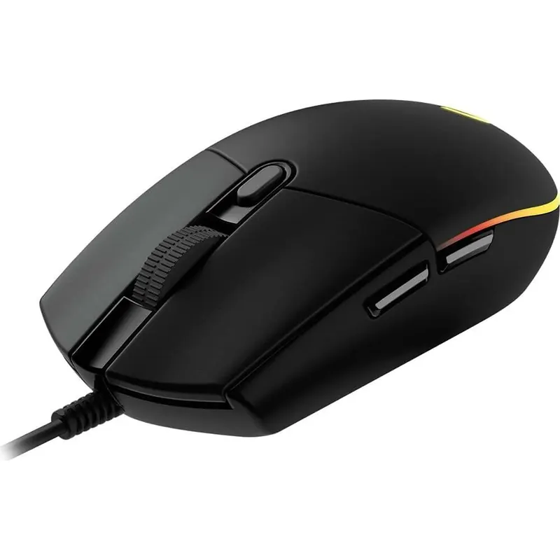 Logitech Gaming Mouse G102 LIGHTSYNC Maus für Rechtshänder, Optisch, 6 Tasten, kabelgebunden, USB, schwarz