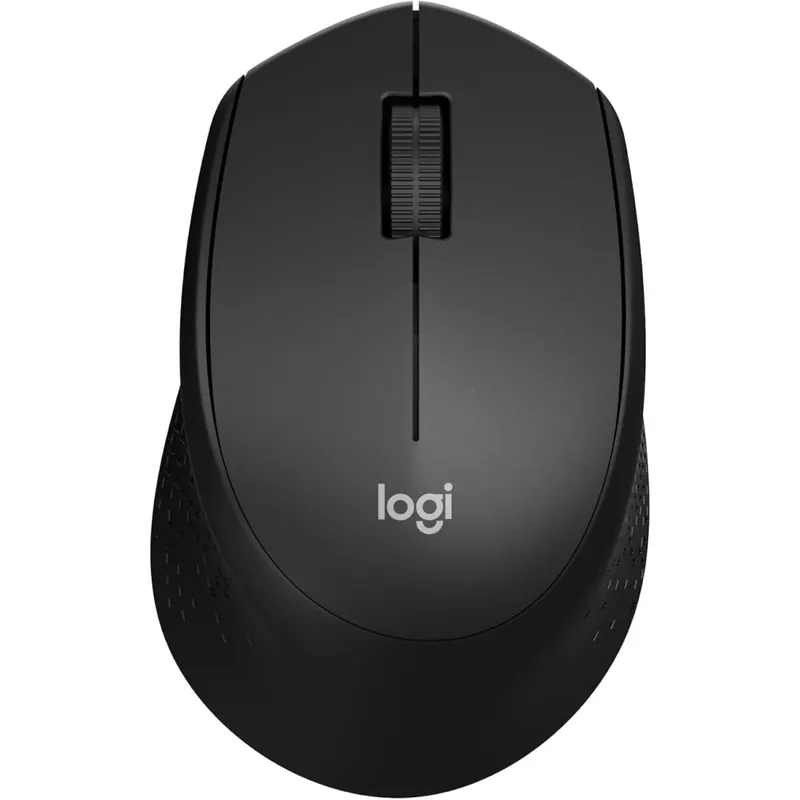 Logitech M330 SILENT PLUS Kabellose Maus, 2,4 GHz mit USB-Nano-Empfänger, 1000 DPI Optical Tracking, 2 Jahre Batterielaufzeit, Kompatibel mit PC, Mac, Laptop, Chromebook - Schwarz