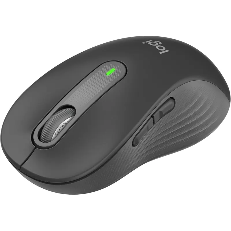 Logitech Signature M650 L Kabellose Maus - für große Hände, Leise Klicks, Anpassbare Seitentasten, Bluetooth, Kompatibilität mit mehreren Geräten - Graphit