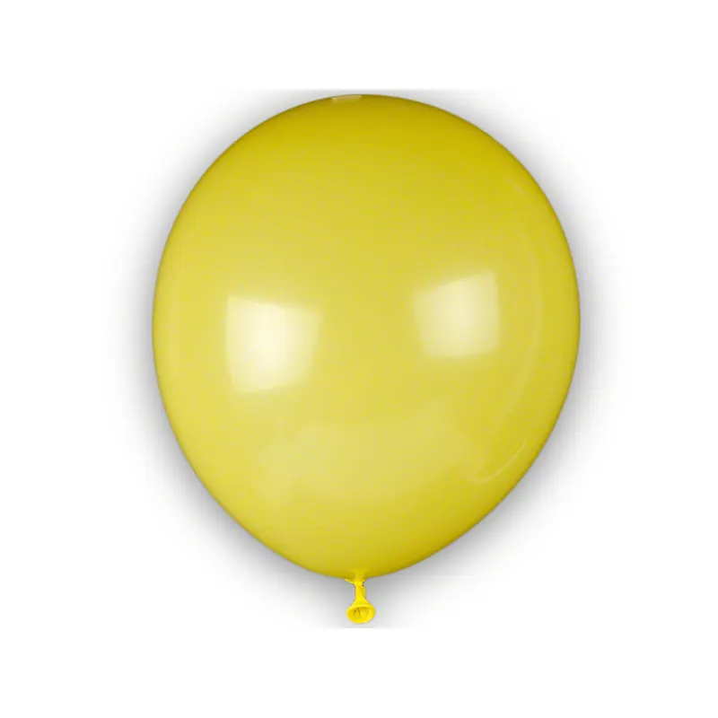 Luftballons, Ø 7" / ca. 18 cm, Umfang 55/60 cm, gelb, P/100