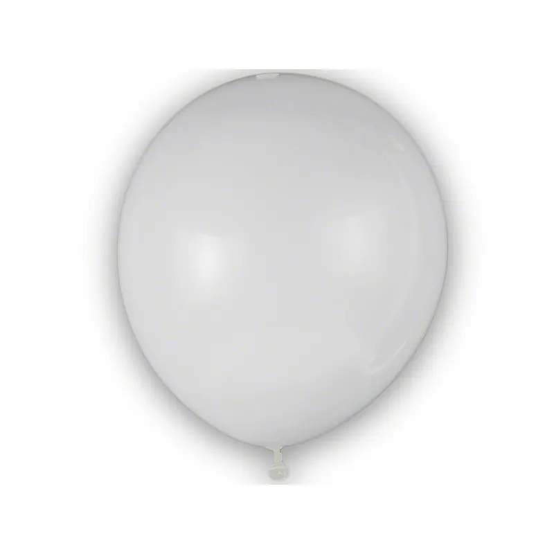 Luftballons, Ø 7" / ca. 18 cm, Umfang 55/60 cm, weiss, P/100