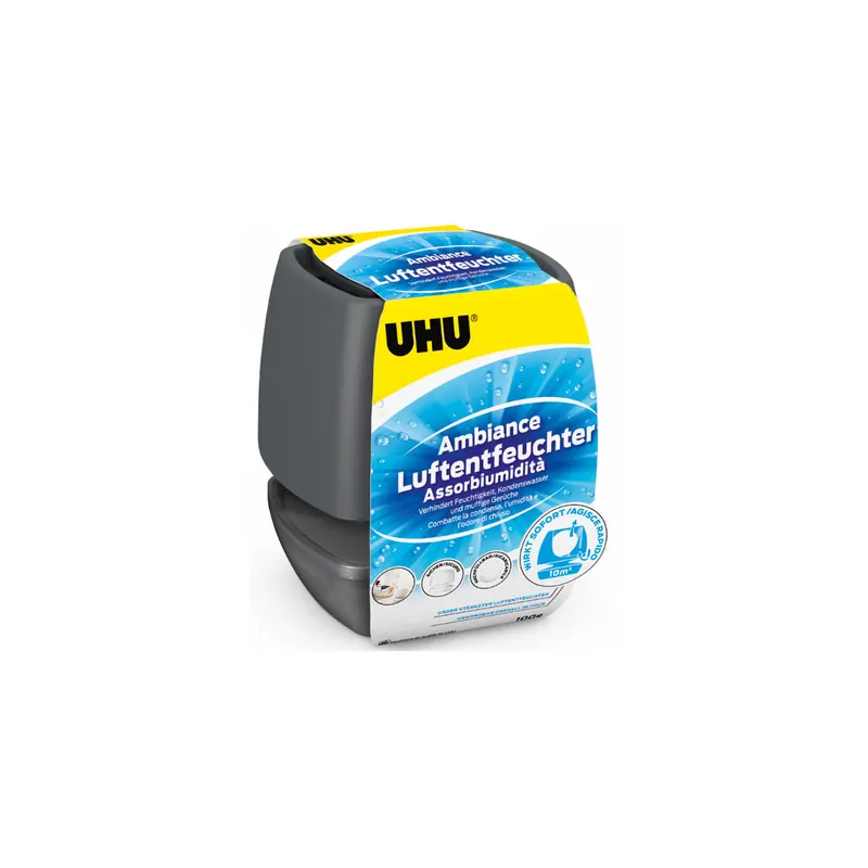 Luftentfeuchter UHU Ambiance 50590 - anthrazit Räume bis zu 10 m³ 100 g