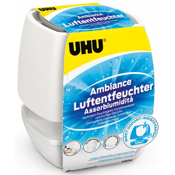 Luftentfeuchter UHU Ambiance 50595 - weiß Räume bis zu 10 m³ 100 g