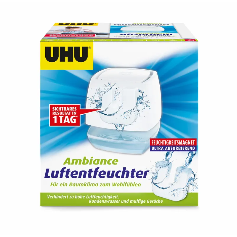 Luftentfeuchter UHU Ambiance 53125 - weiß für Wohnräume 450 g