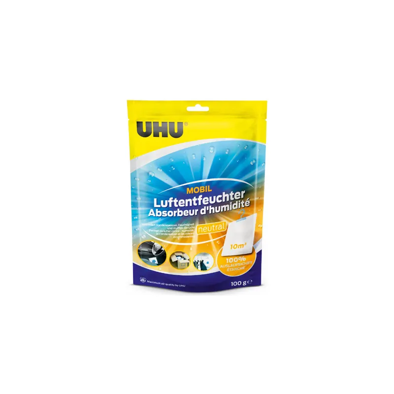 Luftentfeuchter UHU Mobil 47140 - bunt Räume bis zu 10 m³ 100 g