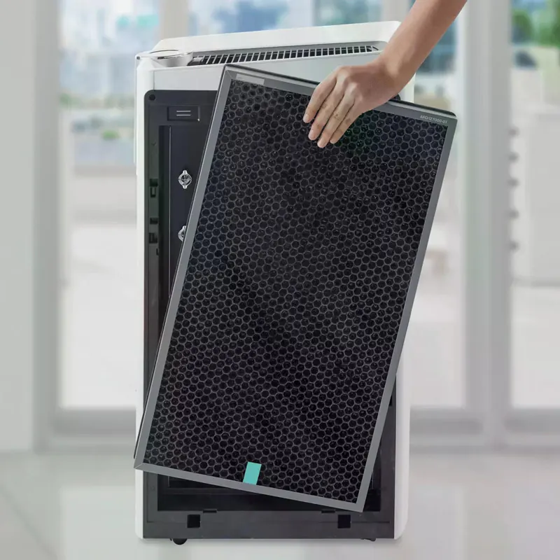 Luftreiniger Ersatzfilter Leitz TruSens HEPA 2415165 - 90 x 620 x 422 mm Zweiseitiger E12 EPA-Filter für Z-7000 Pckg/2