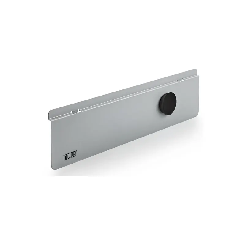 Magnetleiste Novus-MPS 725+0109+000 - 300 x 62 mm silber für Slatwall inkl. 4 schwarze Magnete