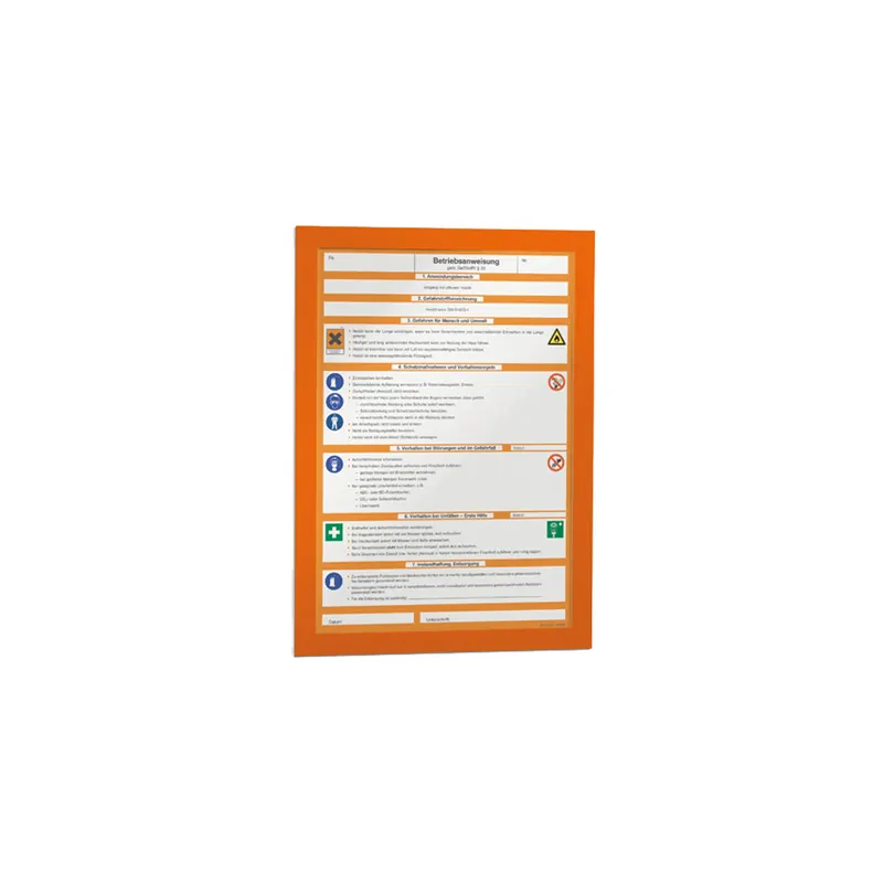 Magnetrahmen Durable Duraframe 4882 - A4 236 x 322 mm orange selbstklebend haftend Pckg/10