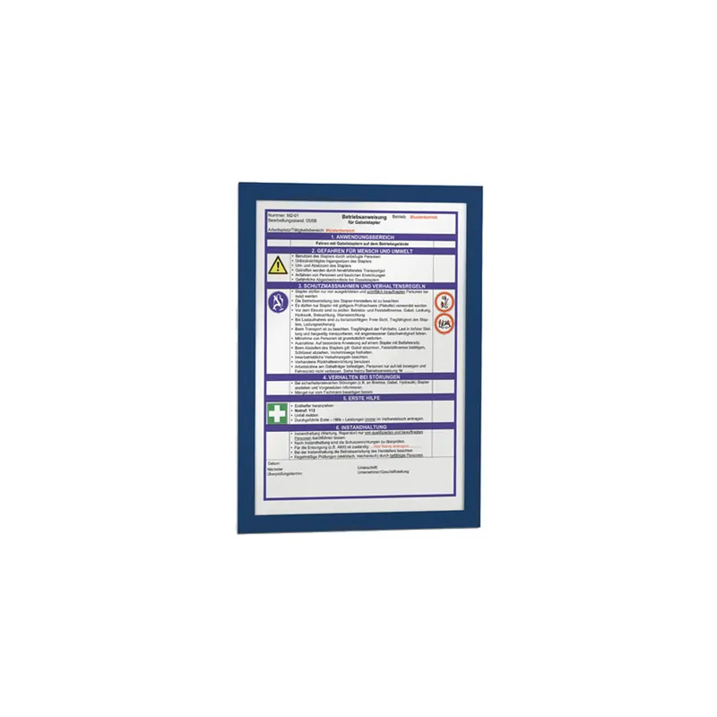 Magnetrahmen Durable Duraframe 4899 - A4 236 x 322 mm dunkelblau selbstklebend haftend