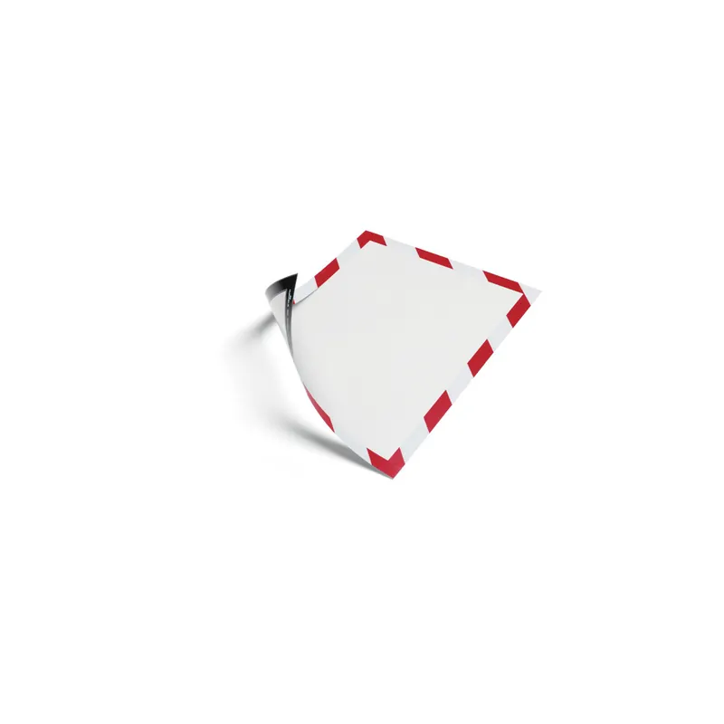 Magnetrahmen Durable Duraframe Magnetic Security 49451 - A4 236 x 322 mm rot/weiß selbstklebend haftend Pckg/5