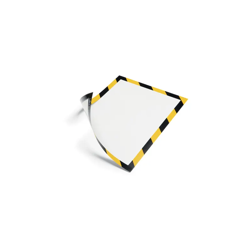 Magnetrahmen Durable Duraframe Magnetic Security 49451 - A4 236 x 322 mm schwarz/gelb selbstklebend haftend Pckg/5