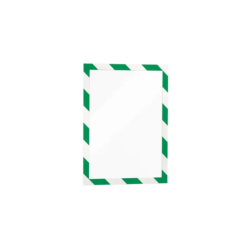 Magnetrahmen Durable Duraframe Security 49441 - A4 236 x 322 mm grün/weiß selbstklebend haftend Pckg/2