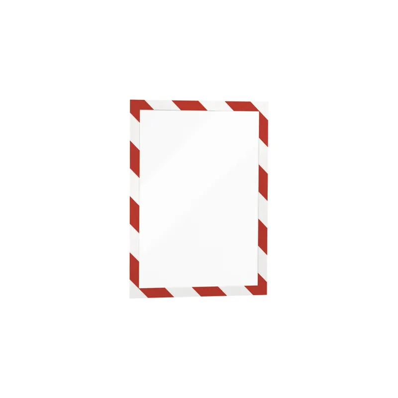 Magnetrahmen Durable Duraframe Security 49441 - A4 236 x 322 mm rot/weiß selbstklebend haftend Pckg/2