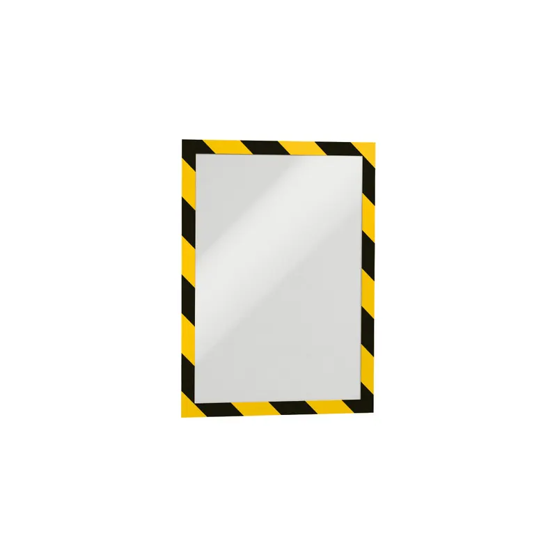 Magnetrahmen Durable Duraframe Security 49441 - A4 236 x 322 mm schwarz/gelb selbstklebend haftend Pckg/2