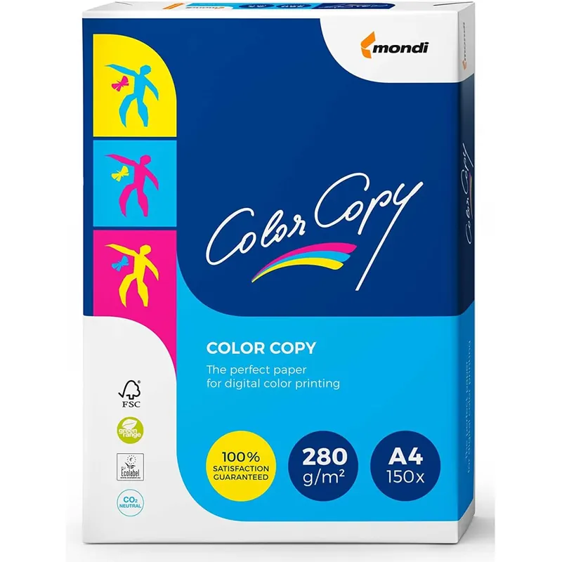 Mondi Color Copy Laserpapier 280 g/m² DIN-A4 150 Blatt weiß