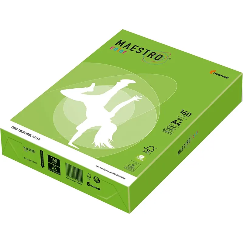 Mondi Maestro Color maigrün 160g/m² DIN-A4 - 250 Blatt MA42