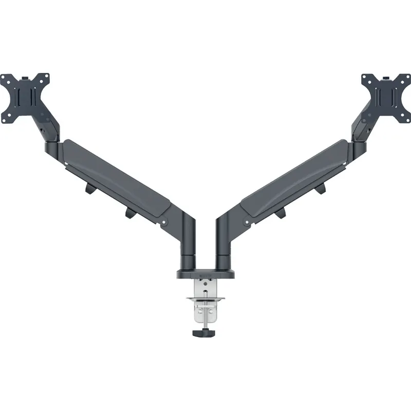 Monitorarm Leitz Ergo 6537 - Gelenkarm 1120 mm samtgrau Höheneinstellung 185 mm - 435 mm bis 9 kg für 17-32 Zoll
