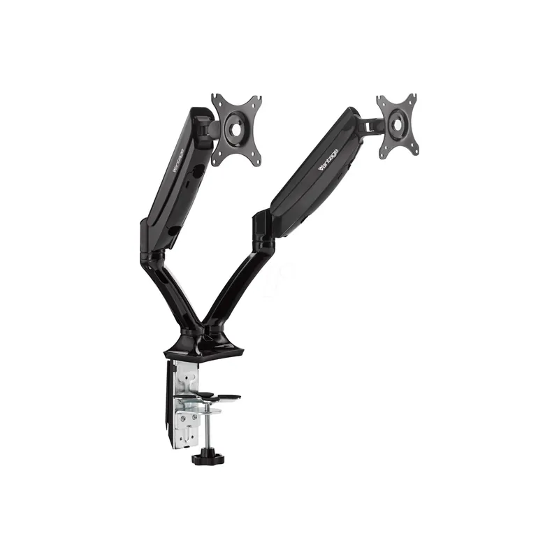 Monitorarm Vantage Office Duo 028-0002 - Tragarm 401 mm schwarz 3 in 1 Zwinge, Bohrschraubbefestigung, Kabellochbefestigung Befestigungsstandard 75/100 bis 9 kg