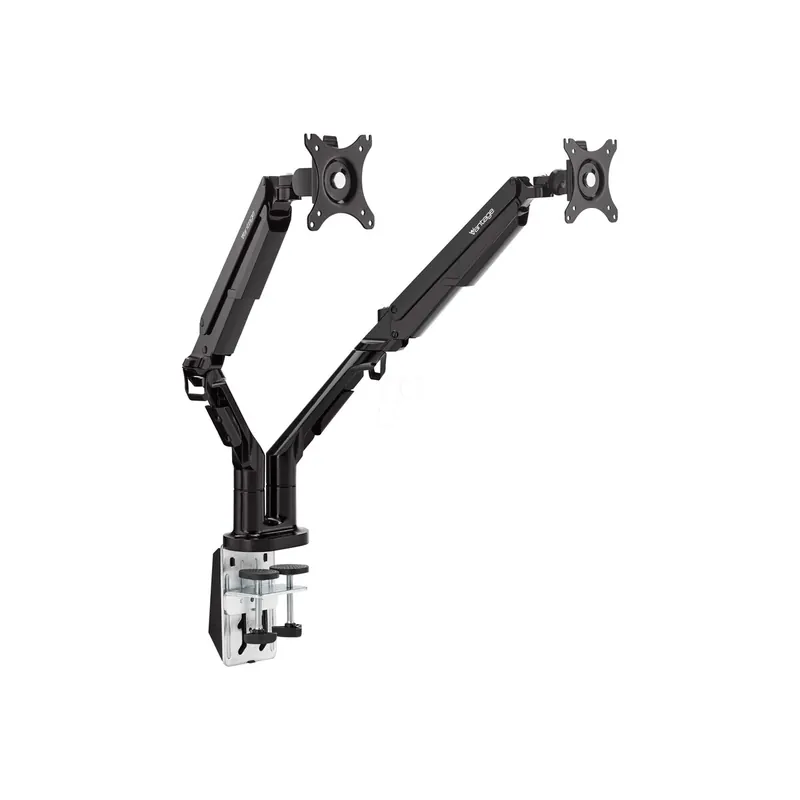 Monitorarm Vantage Premium Duo 028-0004 - Tragarm 600 mm schwarz 3 in 1 Zwinge, Bohrschraubbefestigung, Kabellochbefestigung Befestigungsstandard 75/100 bis 12 kg
