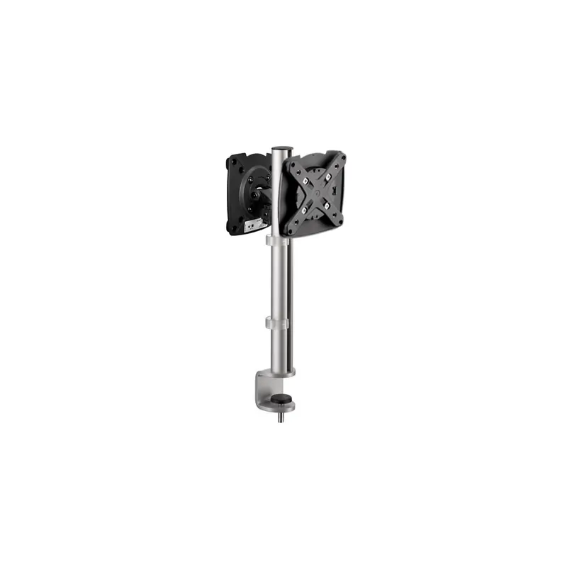 Monitorhalter Set Novus-MPS MY twin fix 2.0 910+1119+000 - Säule und 2 Tragelemente silber Tischklemme Befestigungsstandard 75/100 bis je 5 kg