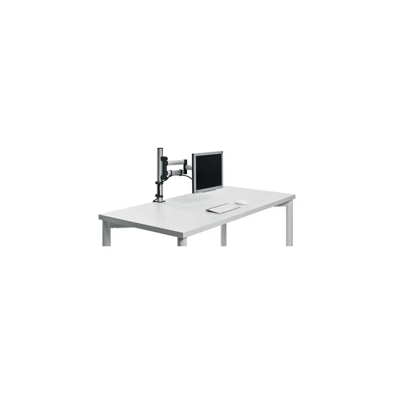 Monitorhalter Set Novus-MPS TSS Basic 220+0050+000 - TSS-Säule und TSS-Faltarm silber Tischklemme Befestigungsstandard 75/100 bis 12 kg