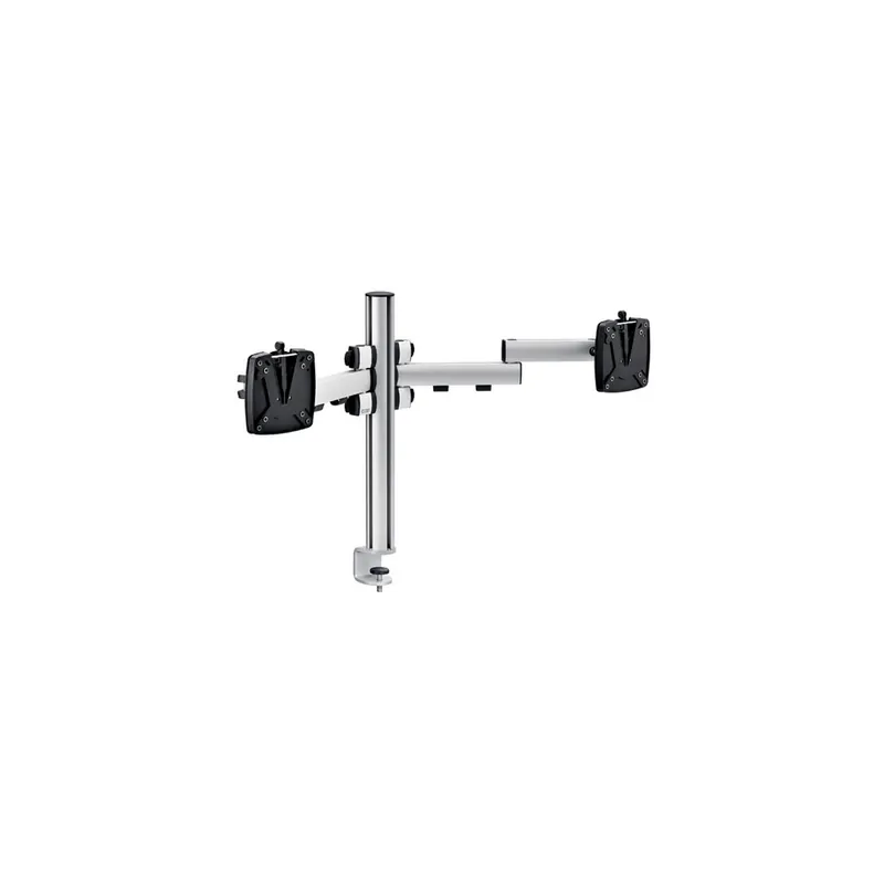Monitorhalter Set Novus-MPS TSS Duo 220+0270+000 - TSS-Säule und 2 TSS-Faltarme silber Tischklemme Befestigungsstandard 75/100 bis je 6,5 kg