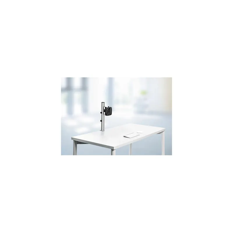 Monitorhalter Set Novus-MPS TSS Single 220+0230+000 - TSS-Säule und TSS-Tragschlitten silber Tischklemme Befestigungsstandard 75/100 bis 15 kg