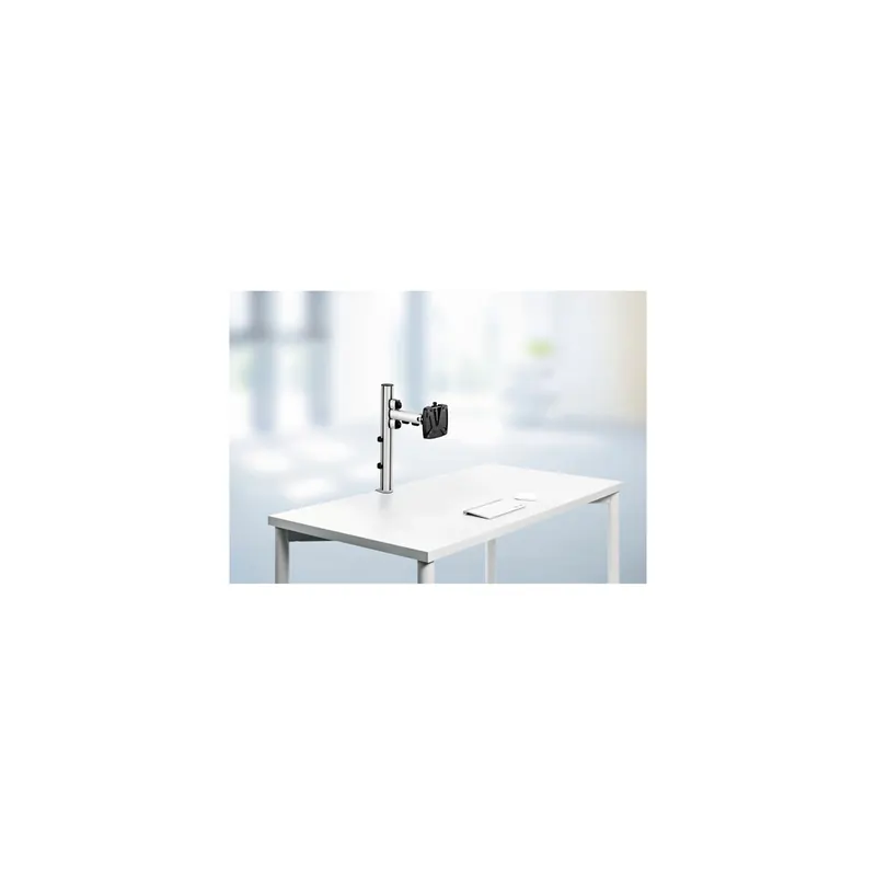Monitorhalter Set Novus-MPS TSS Single 220+0240+000 - TSS-Säule und TSS-Tragarm silber Tischklemme Befestigungsstandard 75/100 bis 15 kg