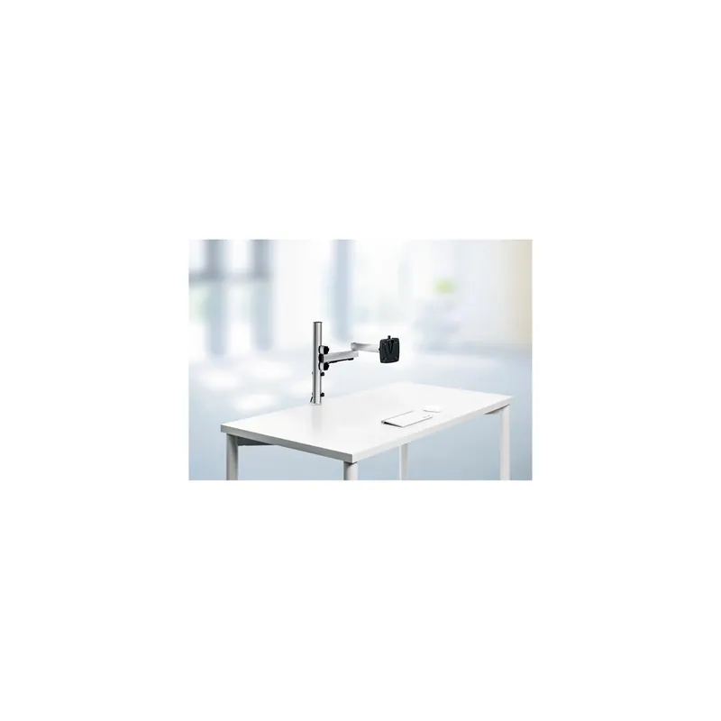 Monitorhalter Set Novus-MPS TSS Single 220+0250+000 - TSS-Säule und TSS-Faltarm silber Tischklemme Befestigungsstandard 75/100 bis 10 kg