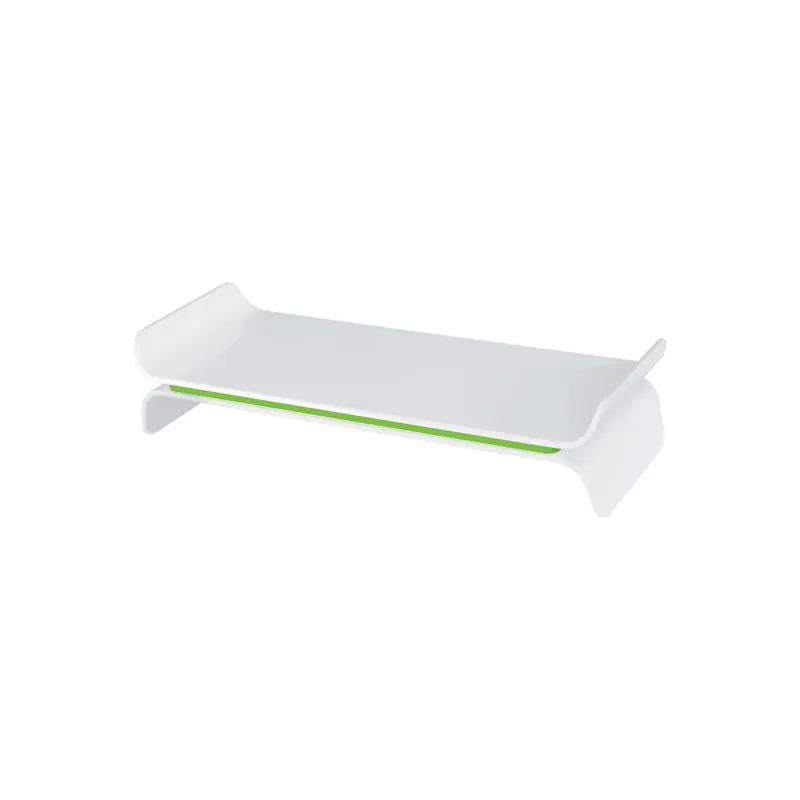 Monitorständer Leitz Ergo WOW 6504 - 483 x 112 x 209 mm weiß/grün höhenverstellbar 55 / 77 mm bis zu 15 kg
