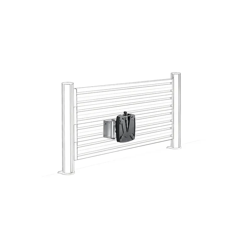 Monitortragschlitten Novus-MPS Slatwall 963+0119+013 - anthrazit für SlatWall Befestigungsstandard 75/100 bis 10 kg
