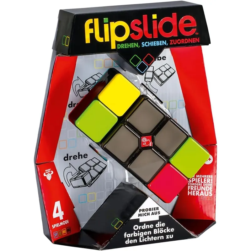 Moose Toys, Flipslide – Drehen, Schieben, Zuordnen, Puzzle, elektronisches Spiel, ab 8+ Jahren, 1+ Spieler, Deutsch