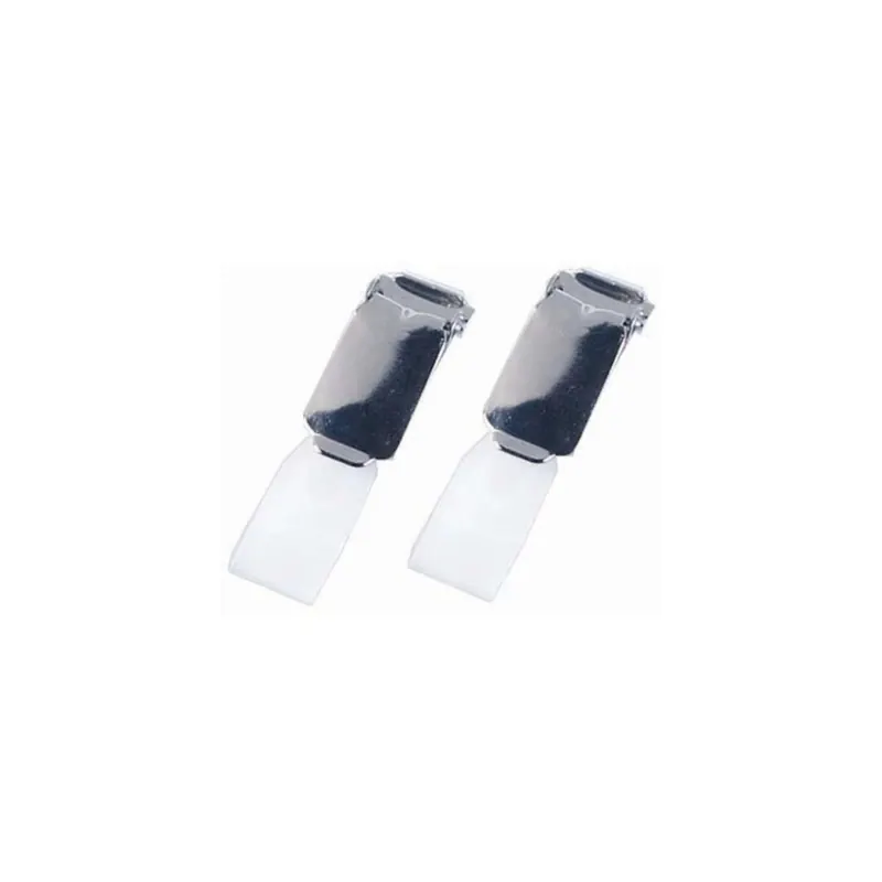 Namensschild Clip mit Druckkopf-Schlaufe Durable 8103 - chrom Metall Pckg/25