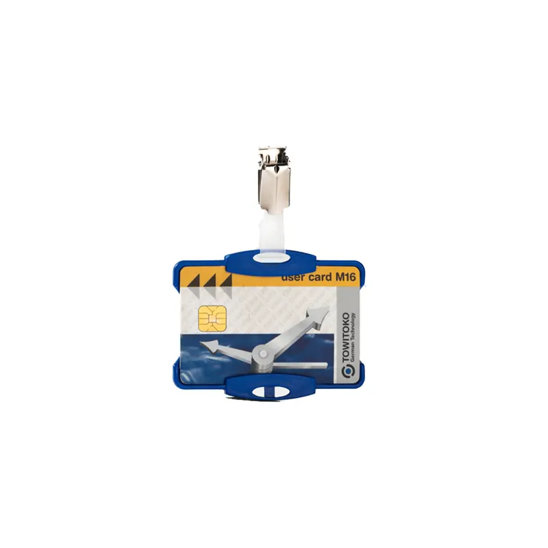Namensschild Durable 8118 - 54 x 85 mm dunkelblau mit Clip Pckg/25