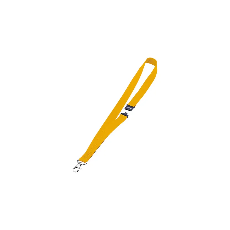 Namensschild Umhängeband Durable 8137 - 20 mm x 44 cm gelb mit Karabiner Pckg/10